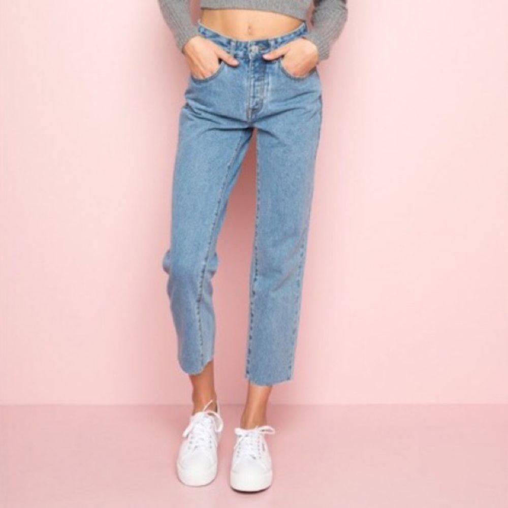 Brandy Melville Medium Wash High Waisted Jeans